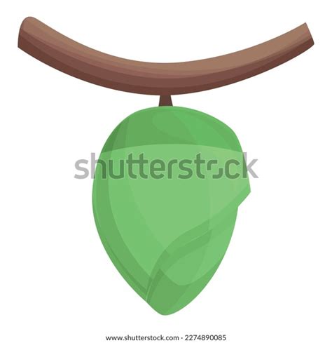 Silk Cocoon Icon Cartoon Vector Natural Stock Vector Royalty Free