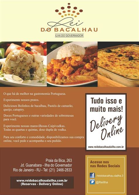 Menu Em Rei Do Bacalhau Ilha Do Governador Restaurante Rio De