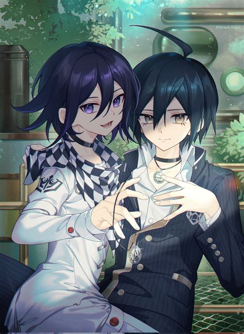 Oma Kokichi And Saihara Shuichi Danganronpa And 1 More Drawn By Ewa