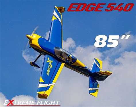 Extreme Flight 85 Edge 540t Blueyellowextreme Flight 65 125 Range