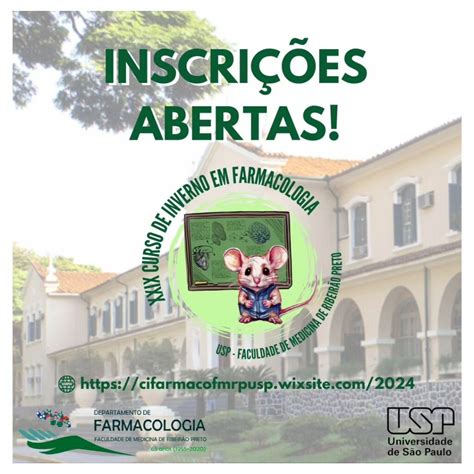 Inscri Es Abertas Para O Xxviii Curso De Inverno De Farmacologia Na