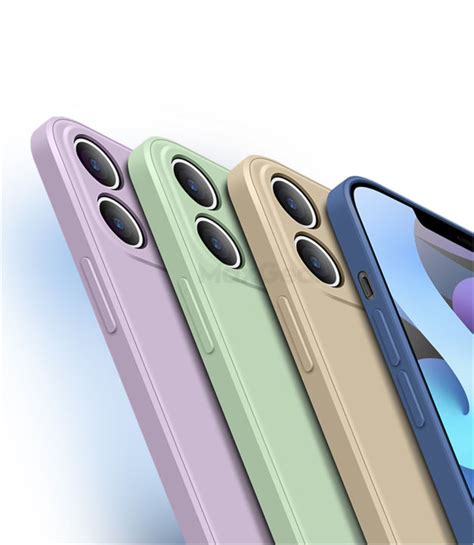 Straight Edges Macaron Candy Color Tpu Silicone Phone Case For Oppo F11