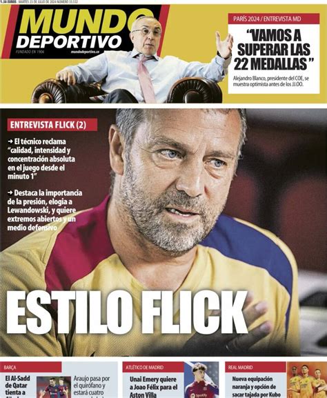 Capa Jornal Mundo Deportivo Julho Capasjornais Pt