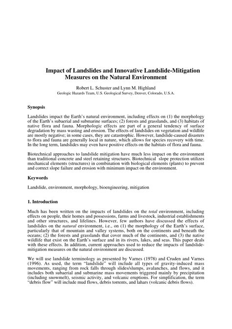 ️ Major effects of landslides. Sliding Science: How Are Landslides ...