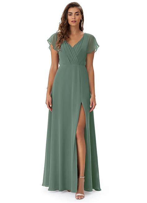 Eucalyptus Azazie Rylee Bridesmaid Dresses Azazie