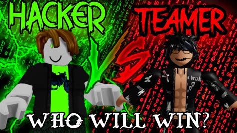 ROBLOX MM2 HACKER AGAINST A HACKER TEAMER YouTube