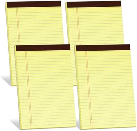 Amazon Ailzfei X Yellow Notepads Pack College Ruled Small