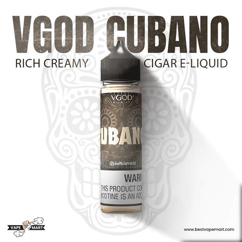 VGod Cubano Rich Creamy Cigar E Liquid 60ml 0mg 3mg 6mg 12mg