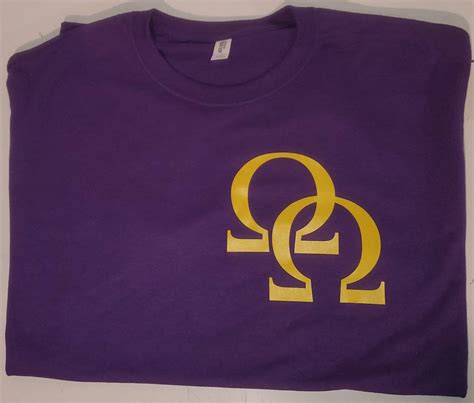 Omega Psi Phi Double Hooks T Shirt Etsy