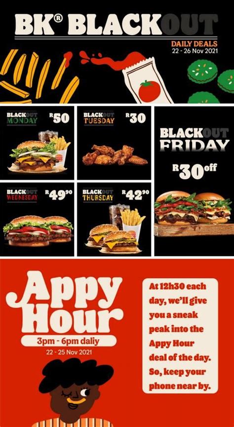 Burger King Black Friday Specials 2023 South Africa