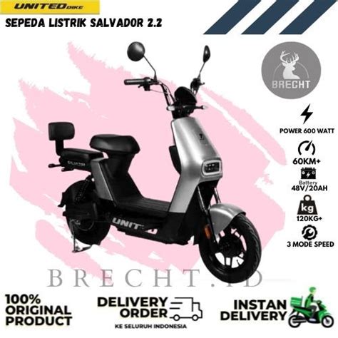 Jual Sepeda Listrik United Salvador New Series Watt Kota