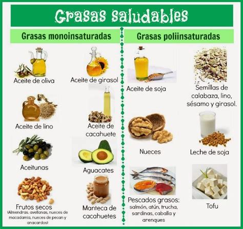 Nutrici N Saludable Grasas Buenas Y Grasas Malas