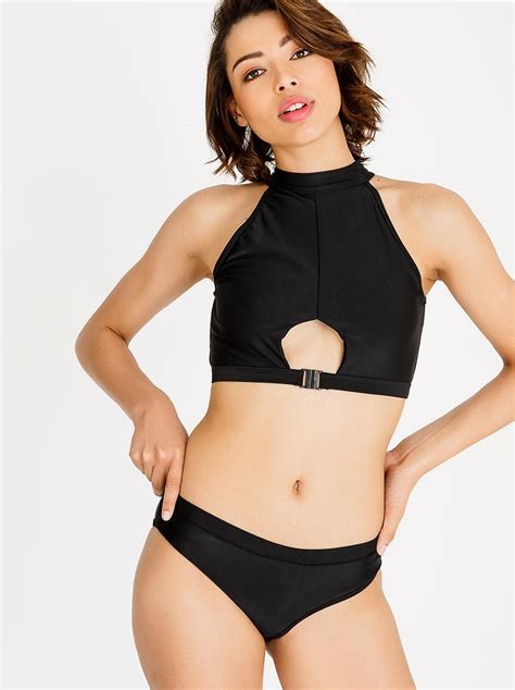 Stella High Neck Bikini Set Black Brave Soul Bikinis Superbalist