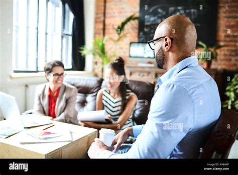 productive project discussion stock photo alamy