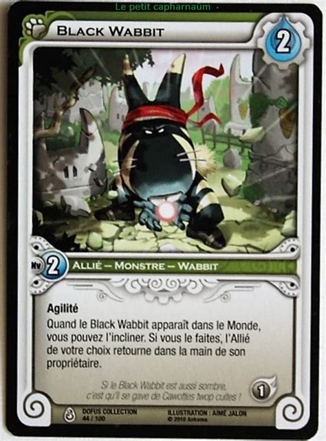 Wakfu Tcg Dofus Collection Black Wabbit