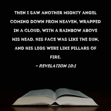 Revelation Then I Saw Another Mighty Angel Coming Down From Heaven