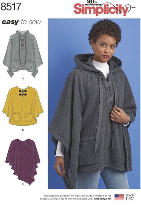 Simplicity Simplicity Pattern Misses Set Of Ponchos Poncho