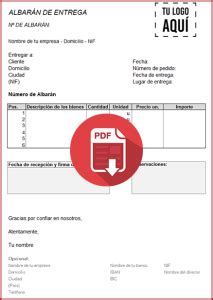 Plantilla Albar N En Excel Word Y Pdf Gratis