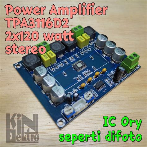 Power Ampli Tpa D X W Watt Stereo Kelas D Chip Ic Original