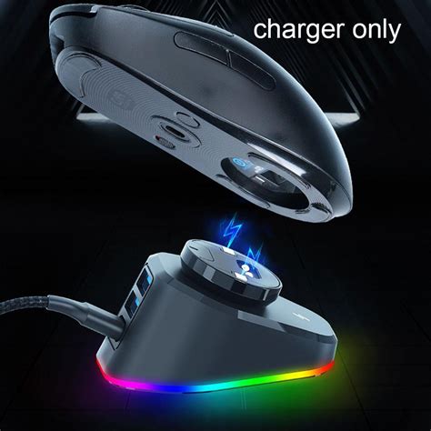 Magnetic Suction Wireless Mouse Charger Gaming Mice Charging Dock For