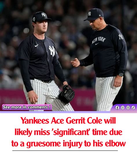 Yankees Ace Gerrit Cole Will Likely Miss Significant Time Due To A