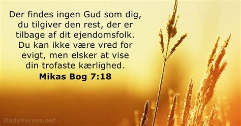 Den 4 Januar 2021 Dagens Bibelvers Mikas Bog 7 18 DailyVerses Net