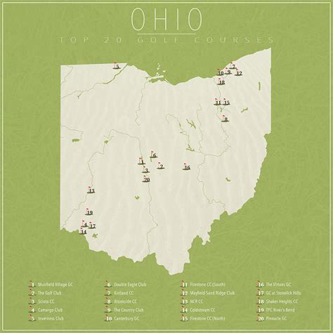 Ohio Golf Courses Digital Art By Finlay Mcnevin Pixels