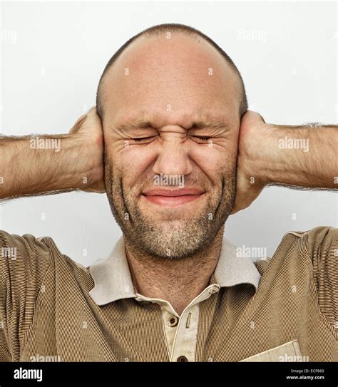 Portrait Man Closed Eyes Concentration Hi Res Stock Photography And