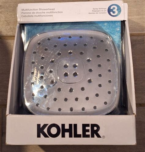 Kohler Fordra 3 Spray Patterns 6817 In Wall Mount Fixed Shower Head Chrome Ebay