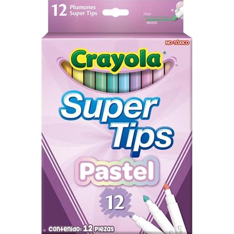 Super Tips Pastel Marcadores Crayola Piezas