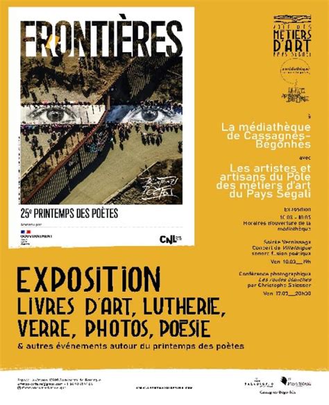 Exposition Un Printemps Des Poètes Avec Le Pôle Des Métiers Dart Du