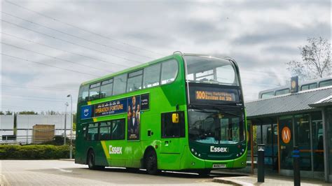 FULL ROUTE VISUAL First Essex Route 100 Lakeside Bus Stn To Basildon