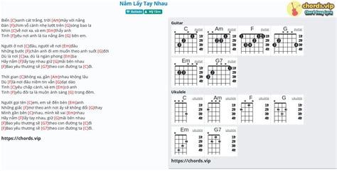 Chord Nắm Lấy Tay Nhau Mỹ Tâm tab song lyric sheet guitar