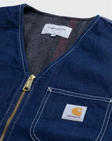 Carhartt Wip Chore Vest Blue Highsnobiety Shop