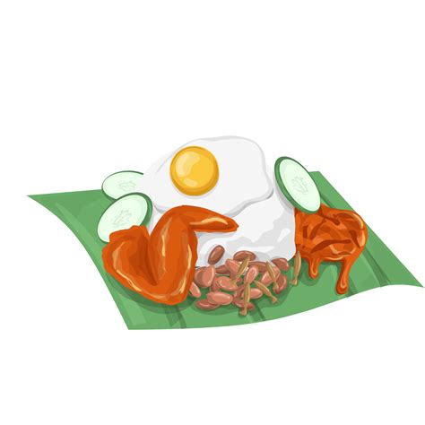 Nasi Lemak Illustration Png