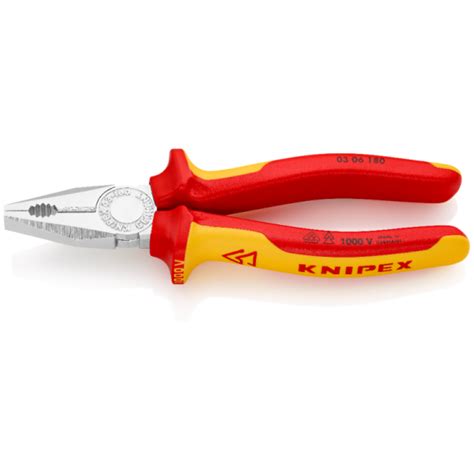 Alicate universal VDE 180mm Knipex Aurymat Assim é fácil