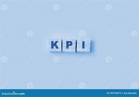 Kpi Word Written In Wooden Cubes Key Performance Indicator Business