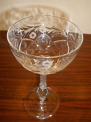 Vintage Libbey Rock Sharpe Cranbrook Tall Sherbet Champagne Glass