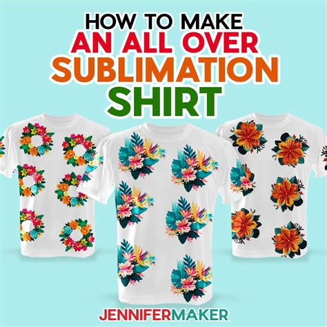 How To DIY An All Over Sublimation Shirt - Even Seams! - Jennifer Maker