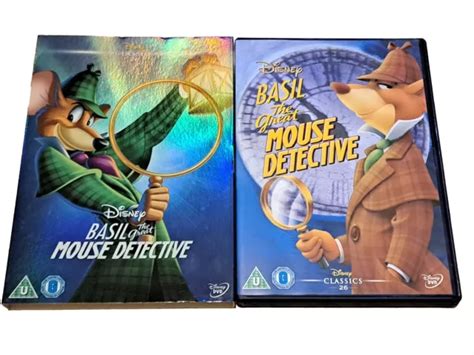 DISNEY CLASSICS BASIL The Great Mouse Detective Dvd With Slipcover VGC