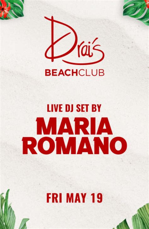 Maria Romano at Drai's Beachclub on Friday May 19 2023