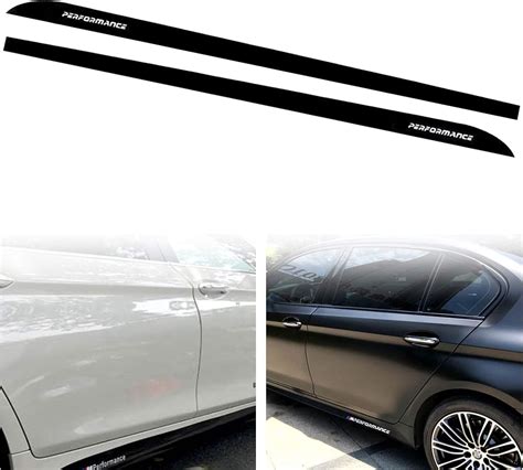 M Performance Side Skirt Sill Stripe Decal Stickers Fits Bmw F