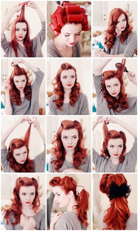 1940s Hairstyle Tutorial Vintage Hairstyles Tutorial 1940s Hairstyles