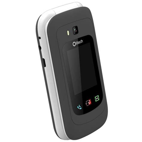 Olitech Easy Flip 4G Seniors Phone Big Buttons GPS Location - Black ...