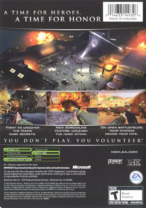 Medal Of Honor European Assault Cover Or Packaging Material Mobygames