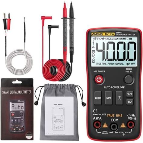 Multim Tre Num Rique An A True Rms Avec Testeur De Temp Rature