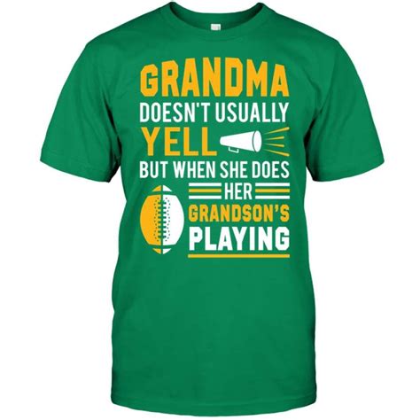 Football Grandma Doesnt Usually Yell Custom T Shirt Design In 2023