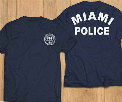 New City of Miami Florida Police Department Unit Rescue Custom Logo T ...