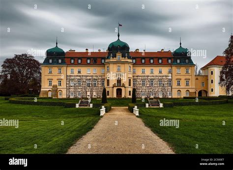 Baroque Castle Lany, summer residence of President of Czech Republic ...