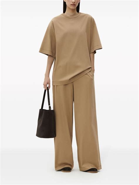 Storeez Wide Leg Cotton Trousers Farfetch